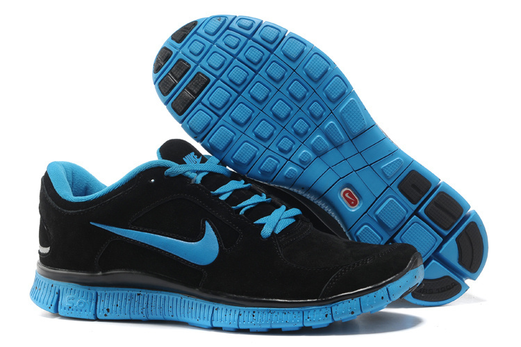 nike shoes black blue